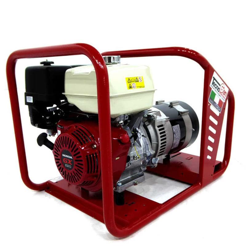 Groupe électrogène TecnoGen H8000 — 5200 W en service continu monophasé, vue du produit