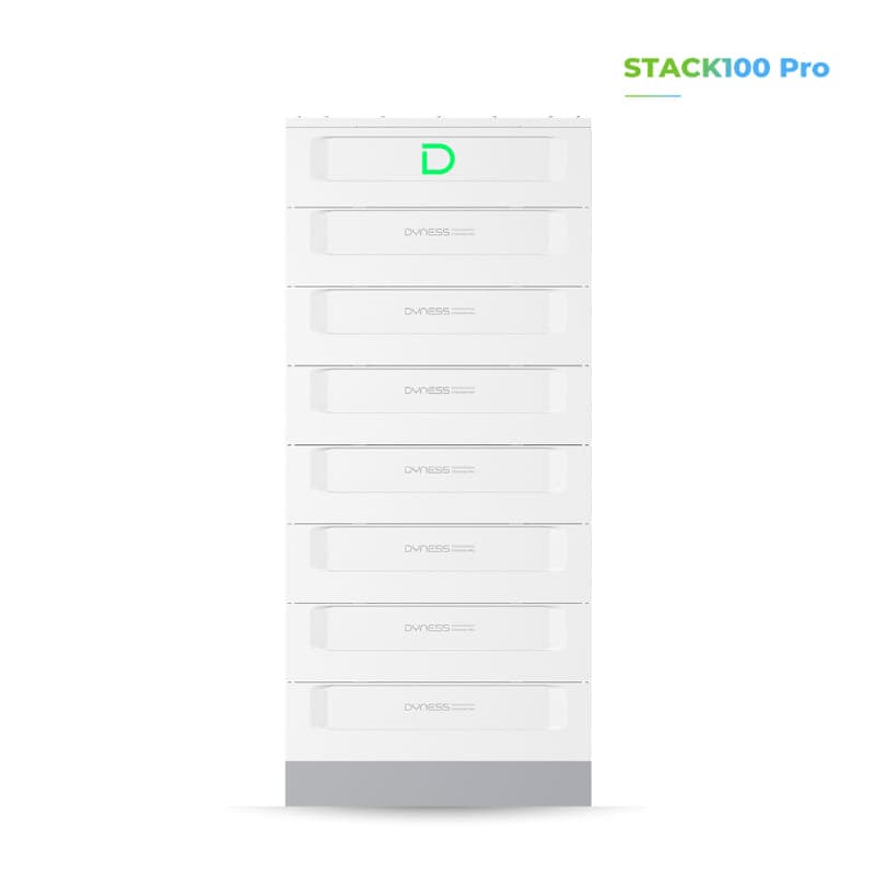 Vue frontale de la batterie Dyness STACK100 Pro-7S en une colonne