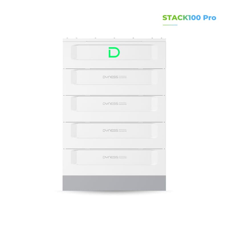 Vue frontale de la batterie Dyness STACK100 Pro-4S en une colonne