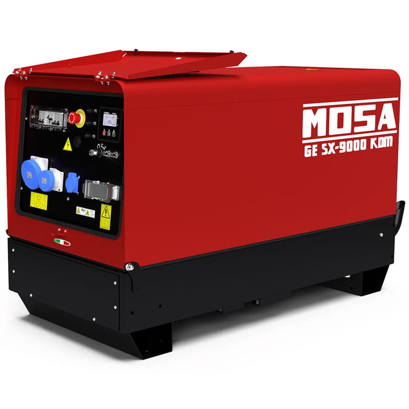 Groupe électrogène diesel MOSA GE SX-9000 KDM monophasé, vue du produit