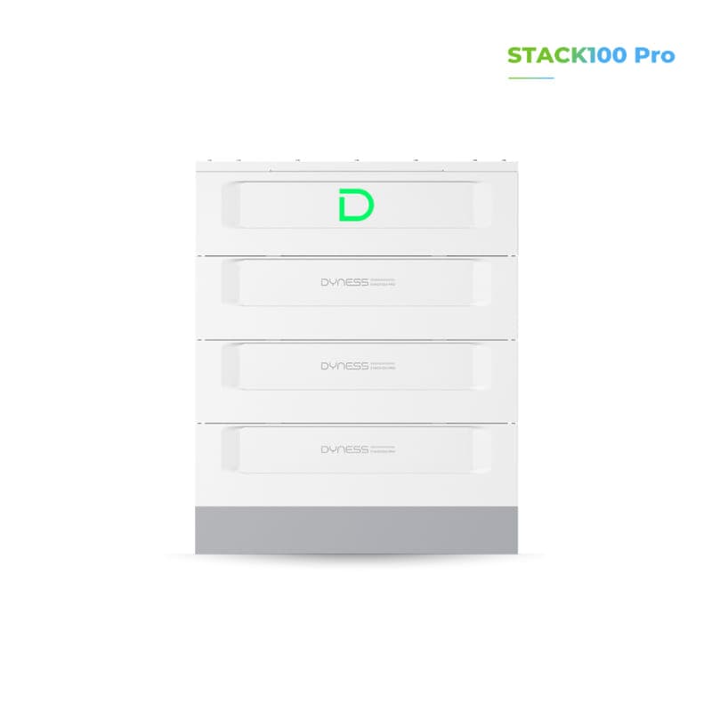 Vue frontale de la batterie Dyness STACK100 Pro-3S en une colonne