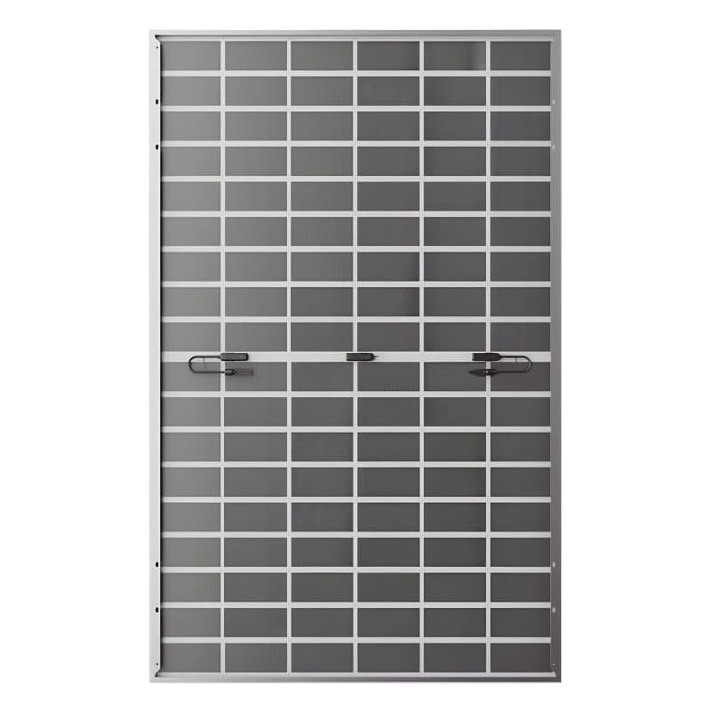 Face arrière du panneau solaire LONGi LR7-54HJD-505M, puissance de 505 Wc par panneau.