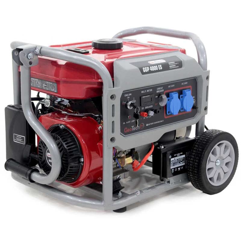 Groupe électrogène GeoTech Pro GGP 4000 ES — essence, 3200 W en continu monophasé, vue du produit
