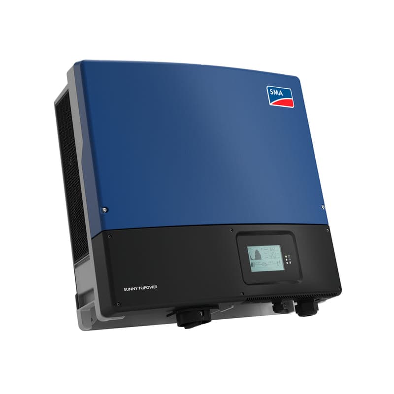 Onduleur SMA STP 20000TL-30 triphasé avec écran, vue du produit