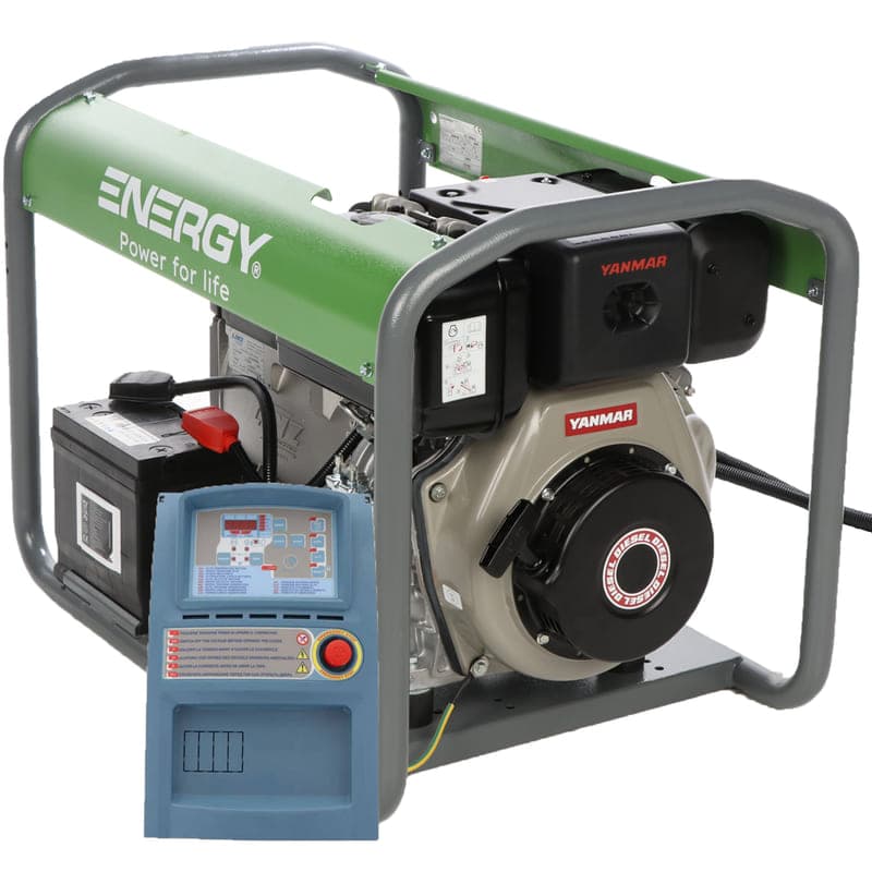Groupe électrogène Energy Gruppi EY-7MDE AVR-A — diesel, monophasé, vue du produit